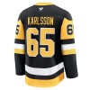 Maillot de Hockey Pittsburgh Penguins Fanatics Premium Erik Karlsson 2024-25 Noir Domicile - Homme